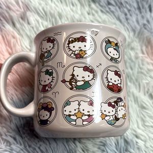 Hello kitty zodiac signs all over white iridescent color 20 oz by Sanrio
